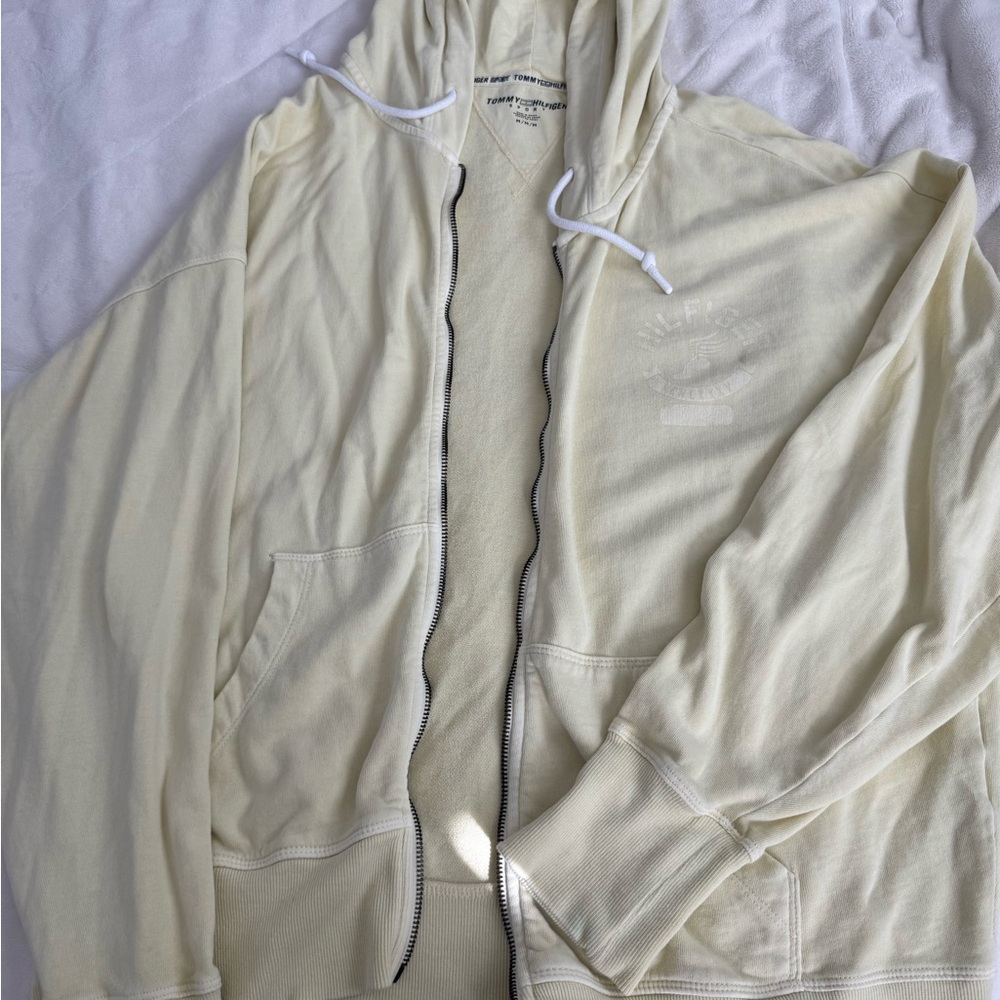 Women Cream Hoodie Sweater